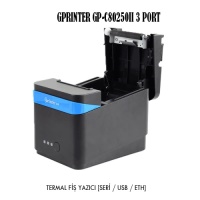 GPRINTER GP-C80250II 80MM TERMAL FİŞ YAZICI 3 PORT ETH USB RS232 - 1